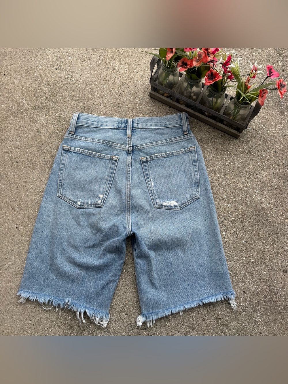 Agolde High Rise Jean Shorts Size 26 - Picture 5 of 5